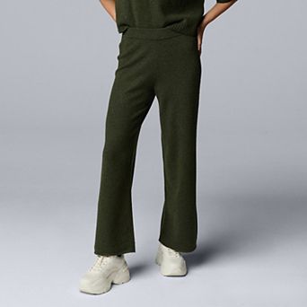 Petite Simply Vera Vera Wang Luxe Cashmere Blend Cable Sweater Pants