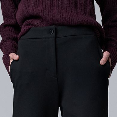 Women's Simply Vera Vera Wang Luxe Ponte Wide Leg Pants