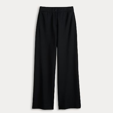 Women's Simply Vera Vera Wang Luxe Ponte Wide Leg Pants