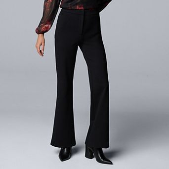 Women's Simply Vera Vera Wang Luxe Ponte Flare Leg Pants