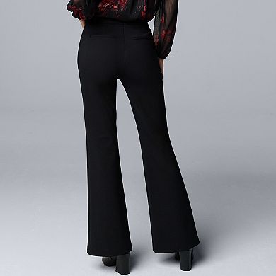 Women's Simply Vera Vera Wang Luxe Ponte Flare Leg Pants