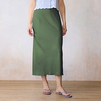 Women's LC Lauren Conrad Midi Slip Skirt