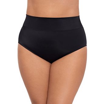 Plus Size Trimshaper Solid Swim Bottoms