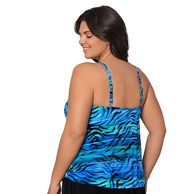 Plus Size Trimshaper Ronnie Swim Top