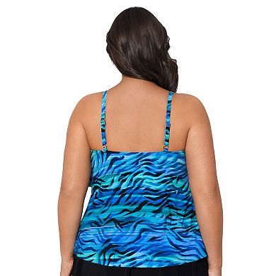 Plus Size Trimshaper Ronnie Swim Top