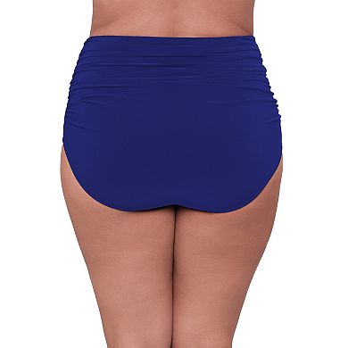 Plus Size Trimshaper Solid Swim Briefs