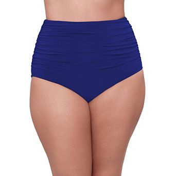 Plus Size Trimshaper Solid Swim Briefs