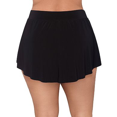 Plus Size Trimshaper Solid Swim Shorts
