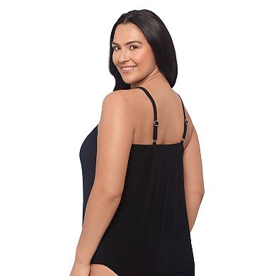 Plus Size Trimshaper V-Neck Swim Top