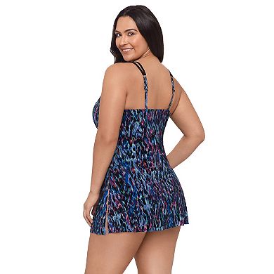 Plus Size Trimshaper Tracey V-Neck Swim Top