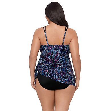Plus Size Trimshaper Tracey V-Neck Swim Top