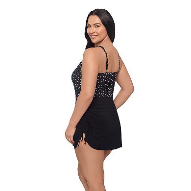 Plus Size Trimshaper V-Neck Swimdress