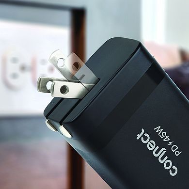Connect 3-Port 45W USB Wall Charger