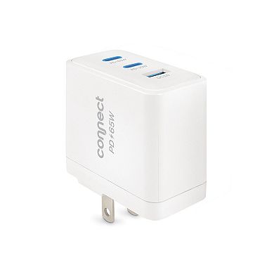 Connect 3-Port 65W USB Wall Charger