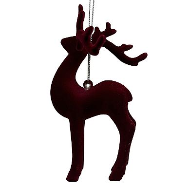 St. Nicholas Square® Flocked Deer Christmas Ornament