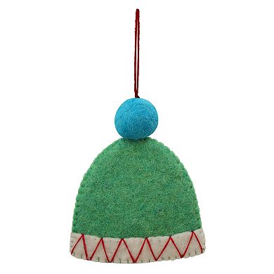 St. Nicholas Square Shaped Monogram Christmas Ornament