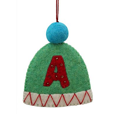 St. Nicholas Square Shaped Monogram Christmas Ornament