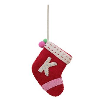 St. Nicholas Square® Shaped Monogram Christmas Ornament