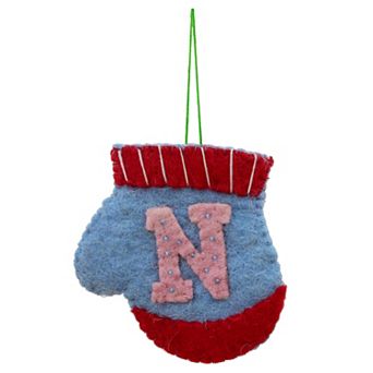 St. Nicholas Square® Shaped Monogram Christmas Ornament