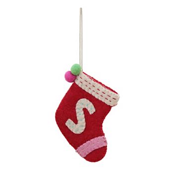 St. Nicholas Square® Shaped Monogram Christmas Ornament
