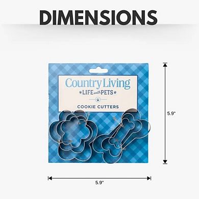 Country Living 6-piece Stainless Steel Cookie Cutter Set