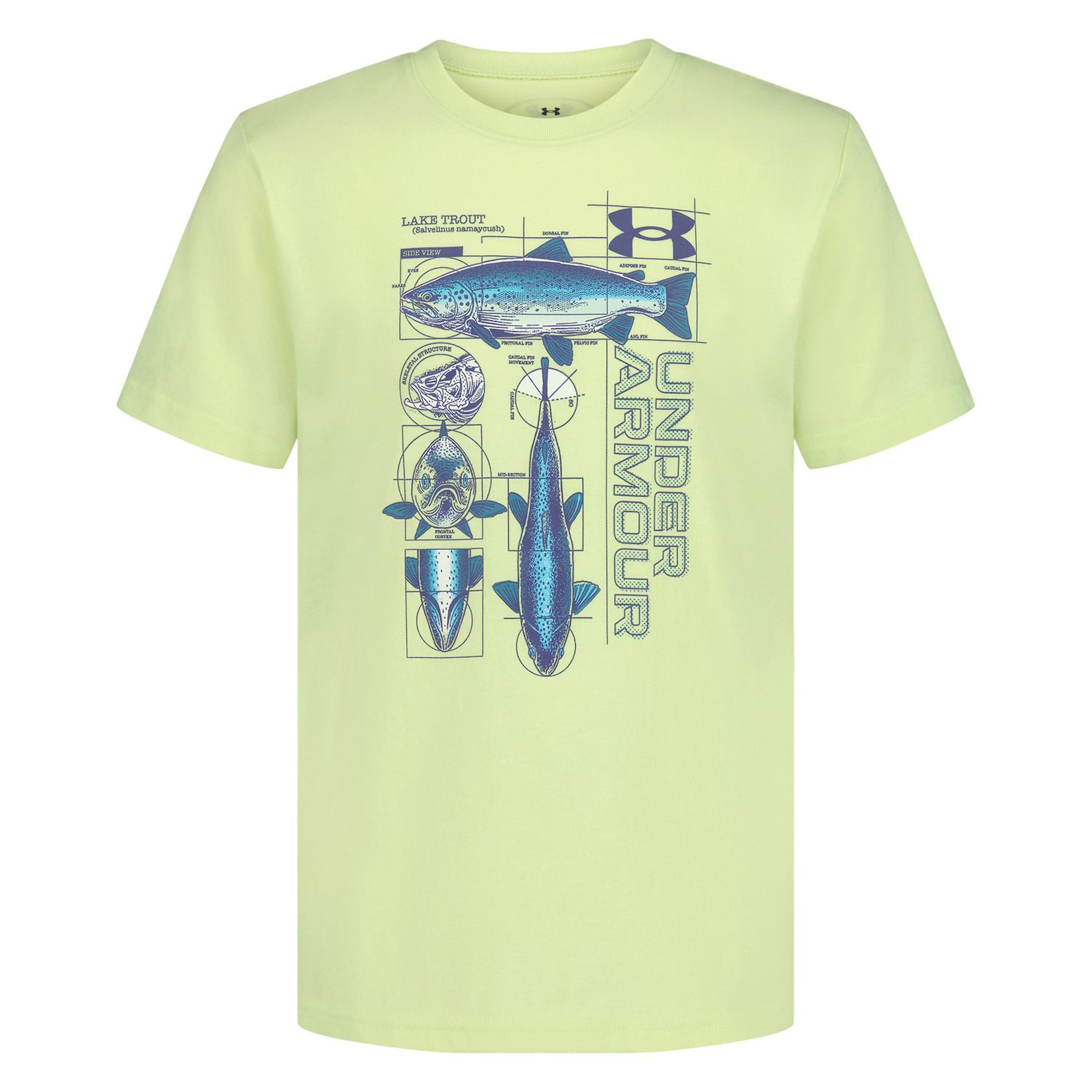 Детская футболка Under Armour Schematic Trout для мальчиков — фото 1