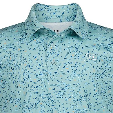 Boys 8-20 Under Armour Printed UPF Polo