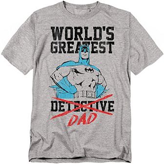 Big & Tall DC Comics Batman World's Greatest Dad Graphic Tee