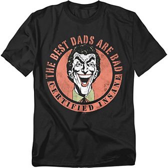Big & Tall DC Comics Batman Joker The Best Dads Are Bad Graphic Tee