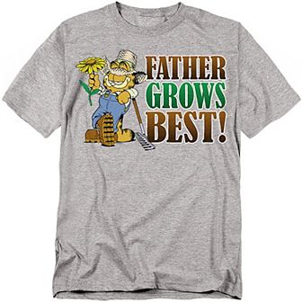 Big & Tall Garfield Father Grows Best Graphic Tee