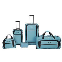 iPack Kingston 5-Piece Softside Wheeled Luggage Set (Teal) + $10 Kohls Cash