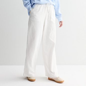 Juniors' SO® Mid Rise Double Gauze Pants
