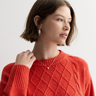 Juniors' SO® Cable Knit Sweater Dress