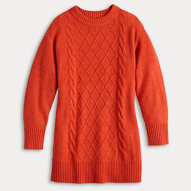 Juniors' SO® Cable Knit Sweater Dress