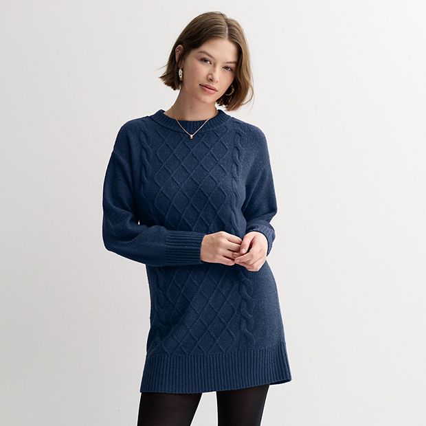 knee length cotton t shirt dress T- Shirt Dress to the Knee Black / Small