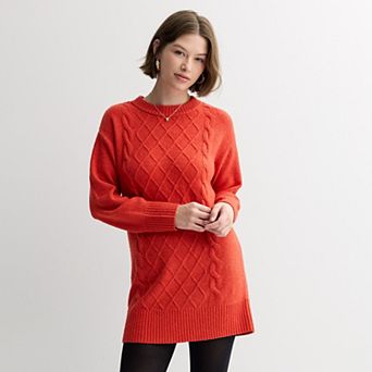 Juniors' SO® Cable Knit Sweater Dress