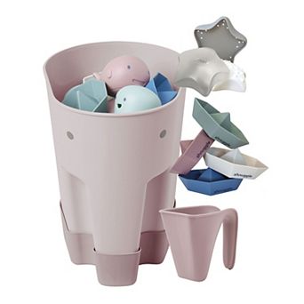 Shnuggle Bath Accessories 4 pc Scoop, Jug, Boats & Toy Set