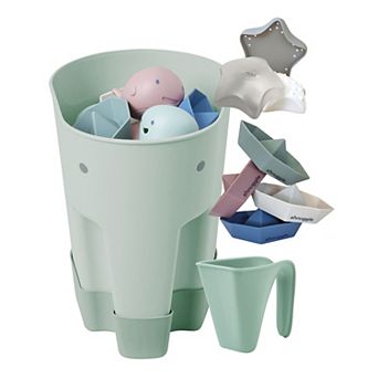 Shnuggle Bath Accessories 4 pc Scoop, Jug, Boats & Toy Set