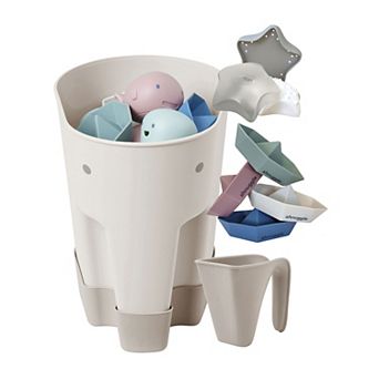 Shnuggle Bath Accessories 4 pc Scoop, Jug, Boats & Toy Set