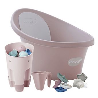 Shnuggle Baby Bath Tub + Accessories Bundle 5 pc Set