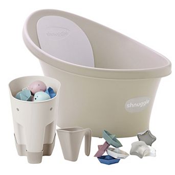 Shnuggle Baby Bath Tub + Accessories Bundle 5 pc Set