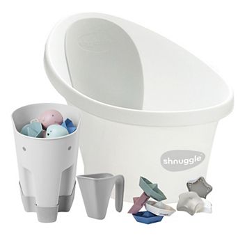 Shnuggle Baby Bath Tub + Accessories Bundle 5 pc Set