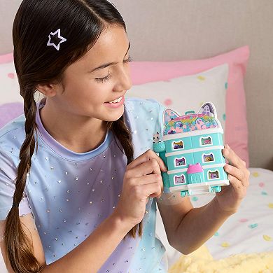 Polly Pocket Gabby's Dollhouse Compact with 9 Accessories and Pet Cat Friends