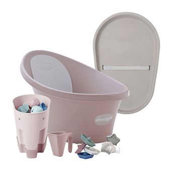 Shnuggle Baby Bath Tub + Accessories + Squishy Mat 6 pc Bundle