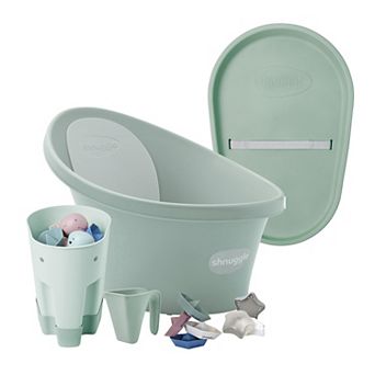 Shnuggle Baby Bath Tub + Accessories + Squishy Mat 6 pc Bundle