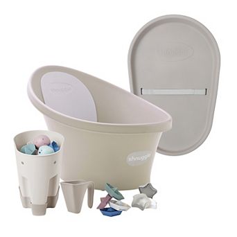 Shnuggle Baby Bath Tub + Accessories + Squishy Mat 6 pc Bundle