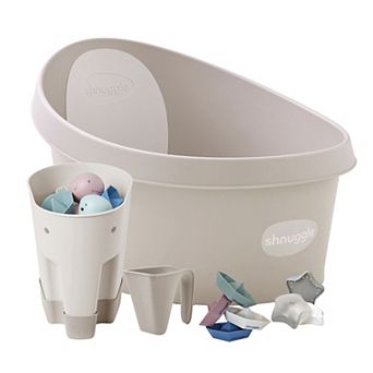 Shnuggle Toddler Bath + Accessories Bundle 5 pc Baby Bath Tub