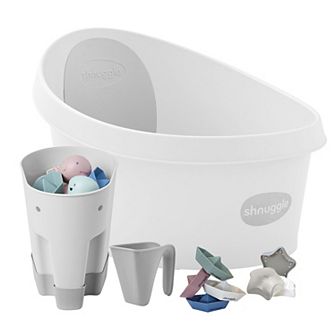 Shnuggle Toddler Bath + Accessories Bundle 5 pc Baby Bath Tub