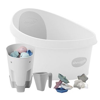Shnuggle Toddler Bath + Accessories Bundle 5 pc Baby Bath Tub