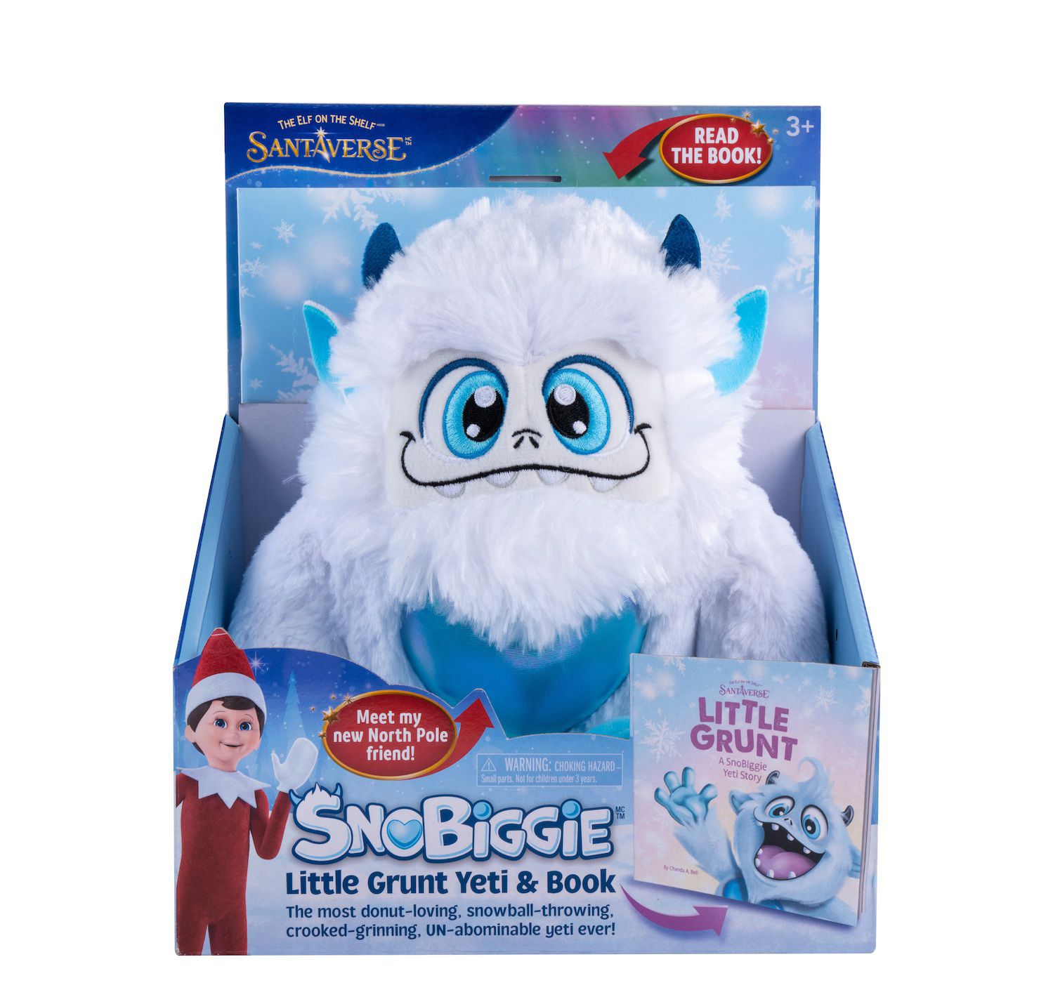 Детская мягкая игрушка The Elf on the Shelf Little Grunt Plush Yeti & Book — фото 1
